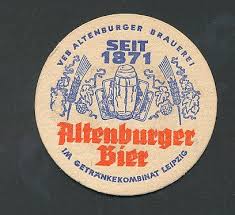 Bierdeckel Altenburger Bier Seit 1871 Bierglas Mit Spielkarten Hopfen Gersten Bierdeckel Bier Bierglas