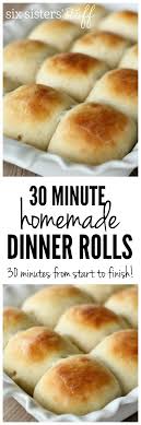 30 Minute Dinner Rolls Recipe Six Sisters Stuff Dinner Rolls Dinner Rolls Recipe Recipes