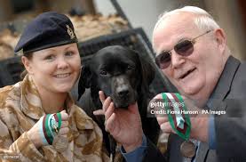 Royal Army Veterinary Corps Lance Corporal Karen Yardley with search...  News Photo