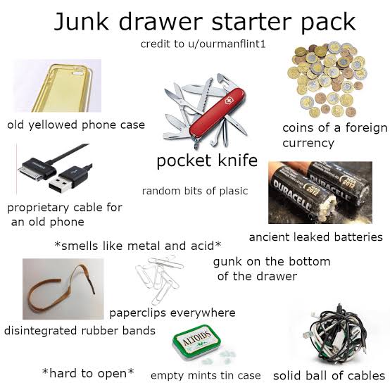 Junk drawer starter pack : r/starterpacks