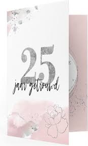 Bol Com Locomix 25 Jaar Getrouwd Jubileum Wenskaart Met Geluid Zilveren Huwelijk