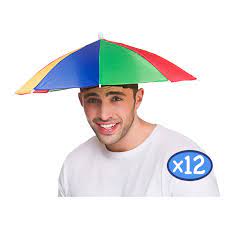 Adults Festival Umbrella Hat 12 Pack Party Novelty Rain Sun Shade Fancy Dress Ebay