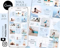 Maybe you would like to learn more about one of these? Yoga Canva Instagram Puzzle Feed Template Pilates Instagram Etsy In 2021 Instagram Template Instagram Grid Layout Instagram Post Template