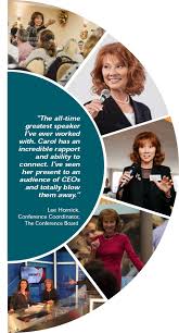 Label resident cartoon people and no norma. Carol Kinsey Goman Ph D International Speaker Author Leadership Coach