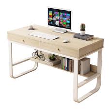 See more ideas about desk, computer desk, home office design. Trestle Desk Computer Desk Home Office Desk Wood Frame Vintage Style Student Table With 2 Drawers Bookshelf Pc Laptop Notebook Desk Spacious Workstation Writing Study Table Buy Online In Dominica At