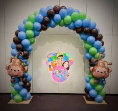 Baby Shower Decorations Baby Monkey Balloon Arch Www Kaleidoscopefun Com Kaleidoscopefun Gmail Com 347 Monkey Baby Shower Baby Shower Baby Shower Decorations