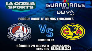 Eligamx, retro de mundiales, copa oro, copa américa, liga mx, copa mx, selección mexicana | tudn. Escucha En Vivo Aqui El Partido Atletico De San Luis Vs America Futbol Total