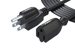 Pwr 12 Ft Power Extension Cord Cable Extender Ul Listed 18awg Nema 5 15p To 5 15r Strip Liberator Charger Outlet Saver Extra Long 12ft Pwr Power Extensi