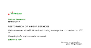 You should get an sms shortly from mpesa with the last transaction you made.5. Safaricom Plc On Twitter Our Position Statement On M Pesa