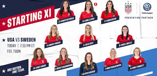 An espn headline has come back to bite after the us women's national soccer team were hammered by sweden in their opening tokyo 2020 olympics clash on wednesday. Usa Vs Sweden Lineup Schedule Tv Channels