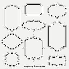 Black And White Frame Vector Png Download Retro Outlined Frames For Free Doodle Frames Frame Template Picture Frame Template