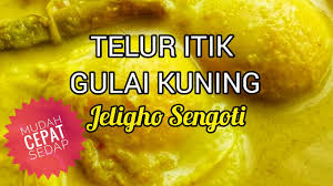 Gulai ketam, gulai kepiting or gulai rajungan (crab). Resepi Gulai Kuning Telur Ayam Kelantan Pawtaste Com