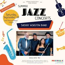 Join us this Saturday, September 14th, at 4:30 PM at Calf Pasture Beach for  a performance by the Sherry Winston Band as part of the City's Annual  Summer Jazz Concert Series. The
