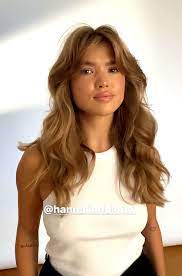 Matilda Djerf Voluminous Loose Waves And Curtain Bangs Hair Style Blowout Hair Prom Hair Down Hair Waves