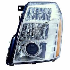 Fits Cadillac Escalade 2007 2009 Headlight Assembly W Hid Type 09 1st Design Lh Gm2502291