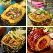 Estos son los productos como el. Pinas Rellenas Pina Rellena Comida Etnica Recetas De Comida