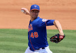 New york mets pitcher jacob degrom smiles as he speaks to the media following spring training. Jacob Degrom Dominates Treats Teammates To Chick Fil A