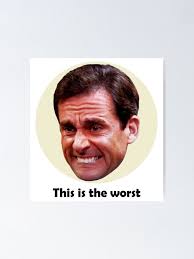 Michael Scott Ugly Cry Face" Poster for Sale by chadnisha