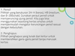 Sebutkan Alat Dan Bahan Dalam Menggambar Model Youtube