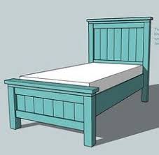 We are just about finished with the girls' new bedroom and i am so excited to show you what my husband made!!! Farmhouse Bed Twin Size Farmhouse Bedding Diy Twin Bed Furniture Plans