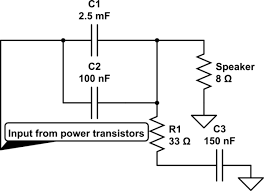 Capacitor Value In Bass Amplifier To Speaker Circuit