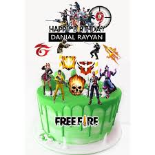 So it happened with a stump cake. Garena Free Fire Cake Topper 13pcs Shopee Malaysia