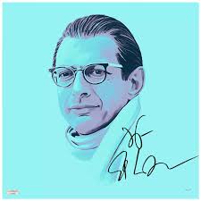Jeff Goldblum Autographed 2004 The Life Aquatic Alistair Hennessey 12x12  Giclee Print by Dakota Randall