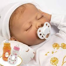 Amazon Com Paradise Galleries Bundle Newborn Reborn Baby Doll With Magnetic Pacifier And Magic Bottles Wishes And Dreams 21 Inch Sleeping Newborn Girl In Gentletouch Vinyl Toys Games