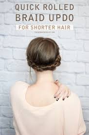 Mostly, because without length it can be hard for the sections in braids to stay together and not unravel. Quick Diy Rolled Braid Updo For Short Hair Styleoholic
