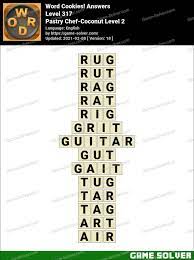 Word Cookies Pastry Chef Coconut Level 2 Answers Game Solver