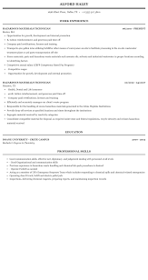 hazardous materials technician resume