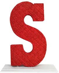 Decoration Letter S Red