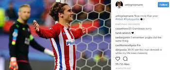 Tumblr is a place to express yourself, discover yourself, and bond over the stuff you love. Antoine Griezmann S Latest Instagram Post Suggests He S Staying At Atletico Madrid For A While