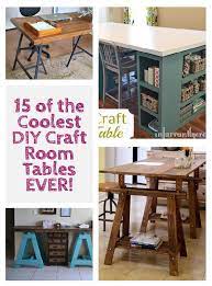 I had the idea of trimming it with this super cool tour of the final craft table. 15 Of The Coolest Diy Craft Room Tables Ever Little Red Window