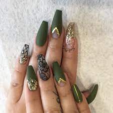 38 Trendy Army Green Nail Designs Nagellackfarbe Lila Nagel Designer Nagel