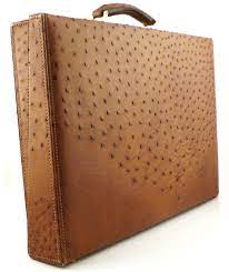 Vintage Gucci Ostrich Breifcase W Combination Lock 1stdibs Com Mens Accessories Genuine Ostrich Leather Ostrich Leather