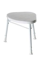 Featured in a triangular shape. Corner Shower Stool