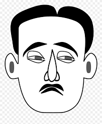 Maybe you would like to learn more about one of these? Sad Face Black And White Man Face Image Drawing Clipart 111709 Pinclipart