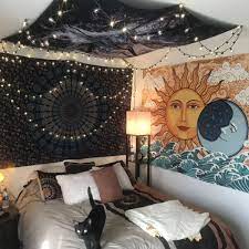 Sun Moon Tapestry Dorm Room Essentials Dream Rooms Bedroom Decor