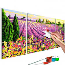 Tableau à peindre par soi même orchidée rose. Tableau A Peindre Par Soi Meme Champ De Lavande Beaux Meubles Pas Chers