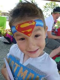 Pin By Rainie T On Face Paint Superhero Face Painting Superman Face Painting Face Painting Easy