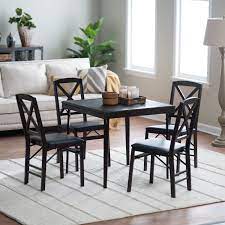 3.6 out of 5 stars. Buy Cosco 5 Piece Bridgeport 32 Inch Wood Folding Card Table Set Stylish 5 Piece Wood Folding Table Card Table And Chairs Table And Chair Sets Card Table Set
