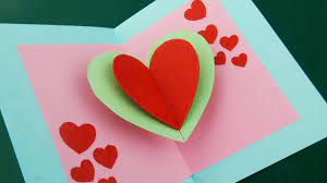 To make your own greeting card, gather paper, scissors, glue, and any decorations you want to use. Pop Up Card Floating Heart How To Make A Mini Greeting Card With A Pop Out Heart Ezycraft Youtube