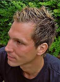 Men S Short Hair Style In Blonde With Gel Men S Short Hair Mens Hairstyles Short Short Hair Styles