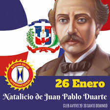 Hoy se conmemora el 207 aniversario del nacimiento de Juan Pablo Duarte,  héroe y fundador de la República Dominicana. “Trabajemos por y para la  patria, que es trabajar para nuestros hijos y