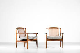 Scandinavian Lounge Chairs With Cane Backrest 1960s Set Of 2 Scandinavian Lounge Chair Mid Century Scandinavian Furniture Chair