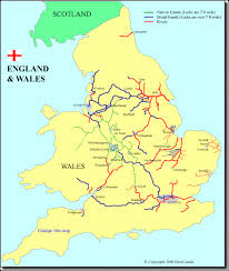 England Wales Waterways Map Wales England England Map Waterway