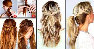 Take three pieces of hair from that section and begin braiding them, repeating this mantra: 30 Cute And Easy Braid Tutorials That Are Perfect For Any Occasion Cute Diy Projects