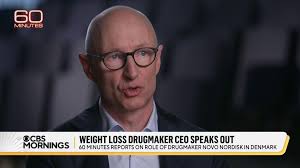 Lars Fruergaard Jørgensen, the CEO of Novo Nordisk, the pharmaceutical  company that makes popular weight loss drugs Wegovy and Ozempic, is sharing  why he believes he and the company are successful., ...
