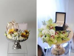 Hantaran dari pihak lelaki berwarna biru. Cantik Dan Sweet Gubahan Hantaran Bertemakan Bunga Rona Pastel Pesona Pengantin